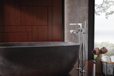 De Kintsu Bath Collection van Brizo combineert Scandinavische met Japanse elementen